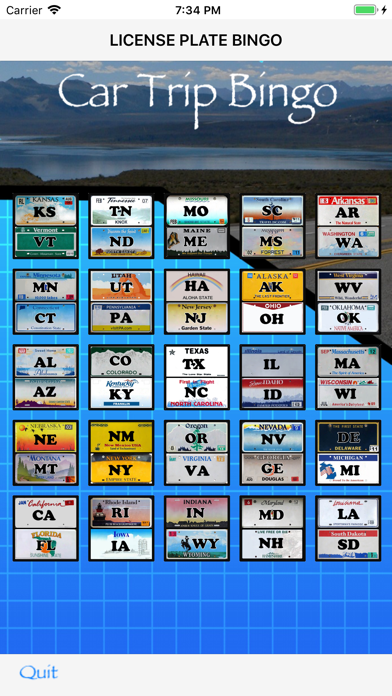 Car Trip Bingo Screenshots