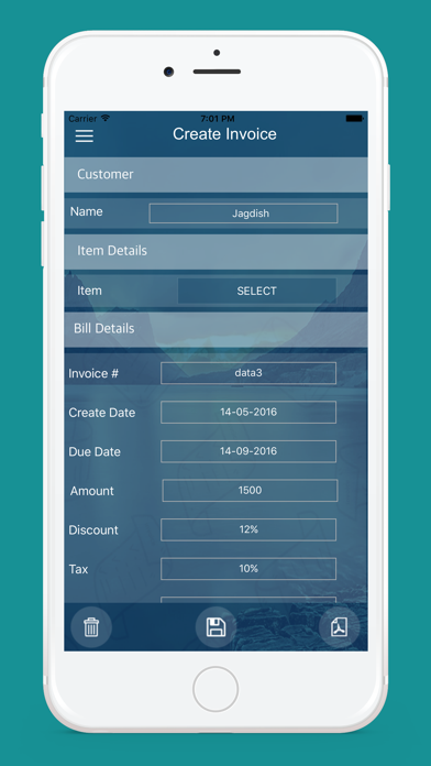 Invoice Maker Plus-Create Invoices & Send Invoices as a PDF! Ekran Görüntüleri
