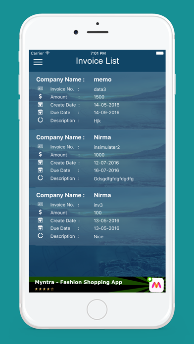 Invoice Maker Plus-Create Invoices & Send Invoices as a PDF! Ekran Görüntüleri