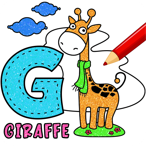 Alphabet Glitter Coloring Book