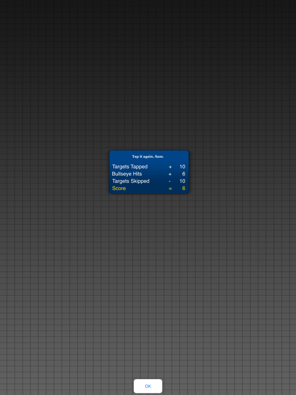 Tangkapan layar Tappin Targets iPad 