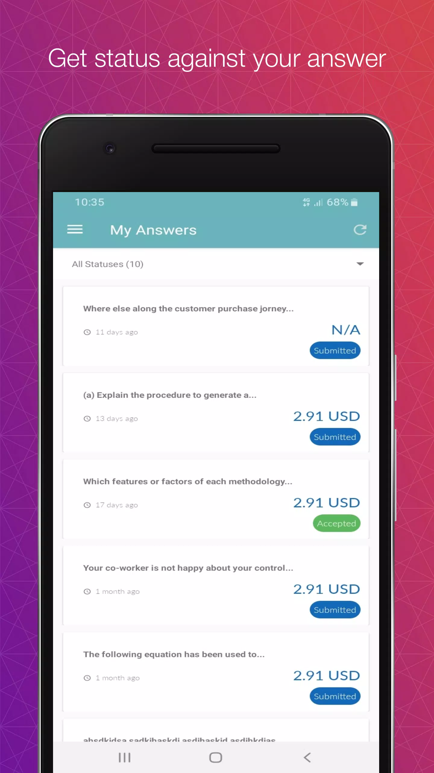 HelloExperts - Solve Question Screenshots