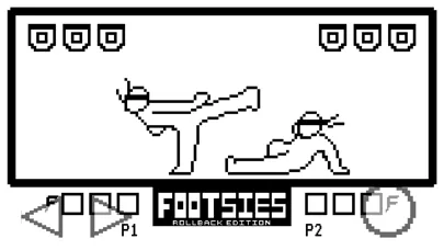 Tangkapan layar FOOTSIES Rollback Edition