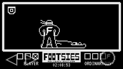 Tangkapan layar FOOTSIES Rollback Edition