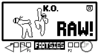 Tangkapan layar FOOTSIES Rollback Edition