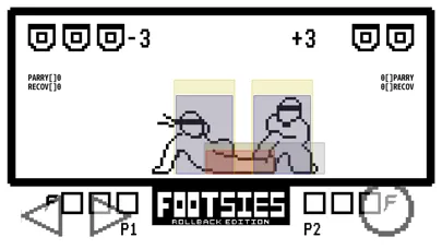 Tangkapan layar FOOTSIES Rollback Edition