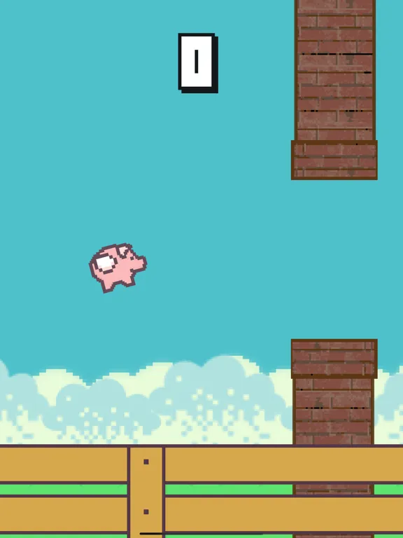 Zrzuty ekranu Bouncy Pig - Flappy Wings iPad 