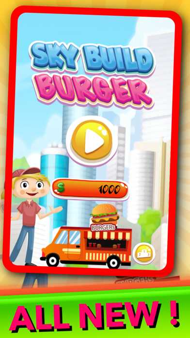 Sky Build Burger Tower 2 Block Game (Free) Screenshots