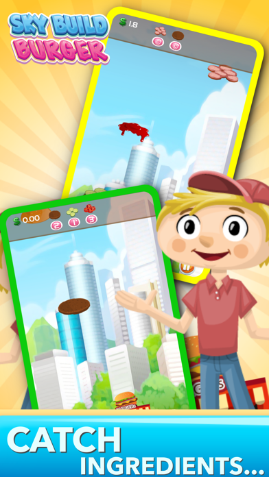 Sky Build Burger Tower 2 Block Game (Free) Screenshots