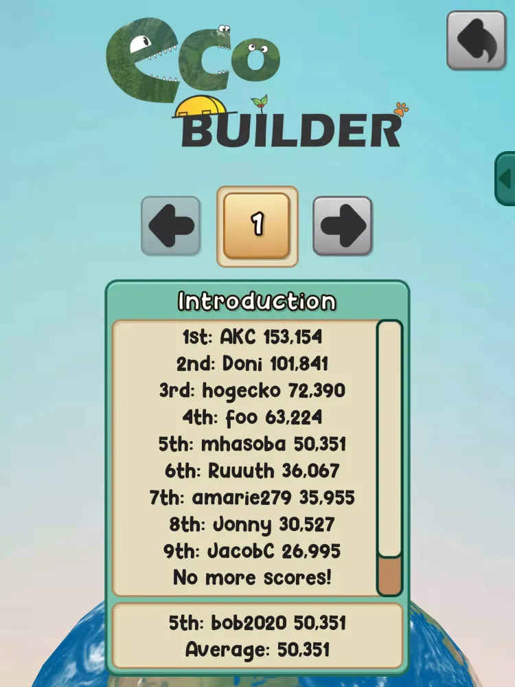 EcoBuilder Screenshots