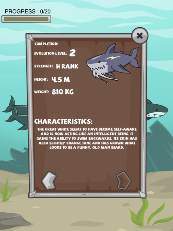 Screenshot di Great White Shark Evolution iPad 