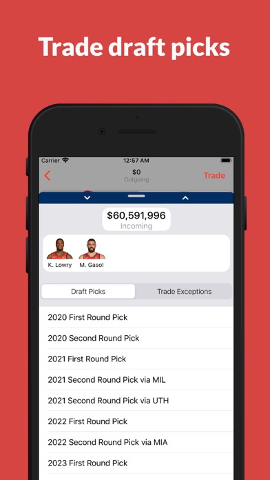 NBA Swap: NBA Trade Machine Screenshots