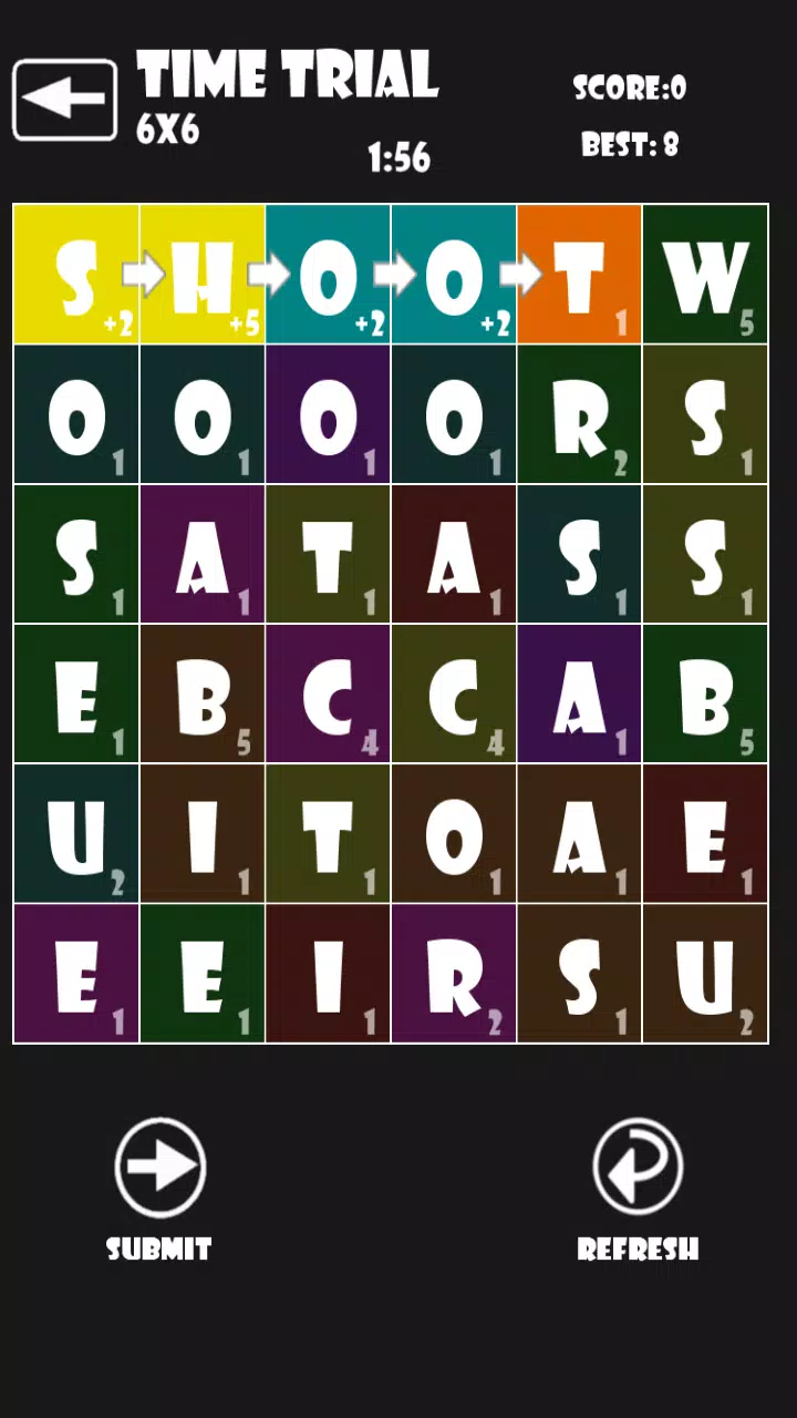 ภาพหน้าจอของ Word Fall - Word Search Game