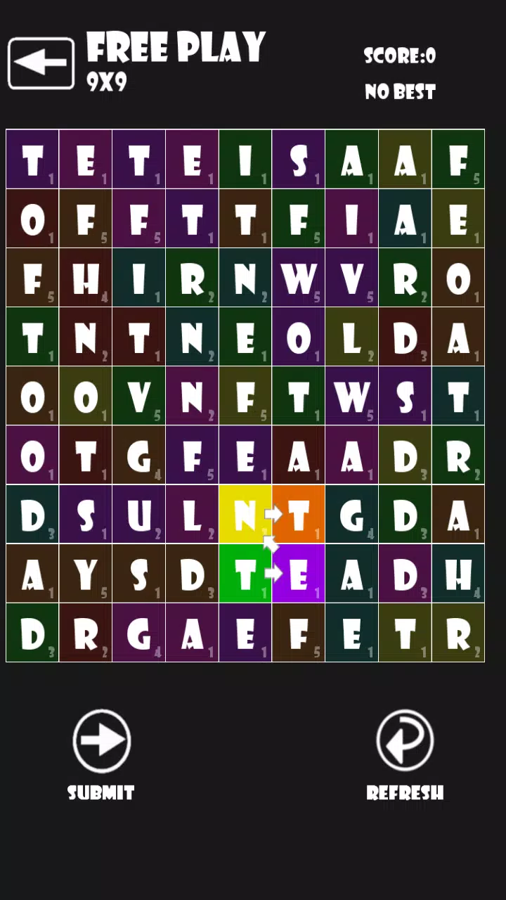 ภาพหน้าจอของ Word Fall - Word Search Game