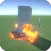 Sandbox destruction simulation