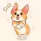 Cute Corgi Dog Stickers
