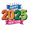 2025 Happy New Year Stickers