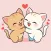 Mochi Cat Couple Stickers