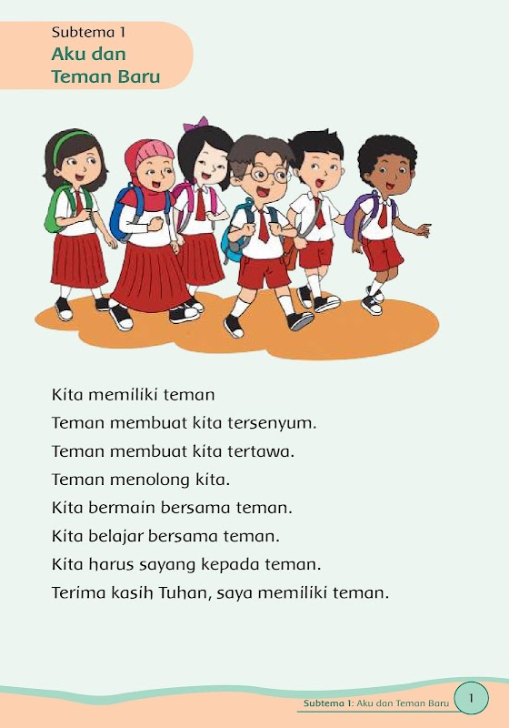Buku Kelas 1 Tema 1 K13 Screenshots