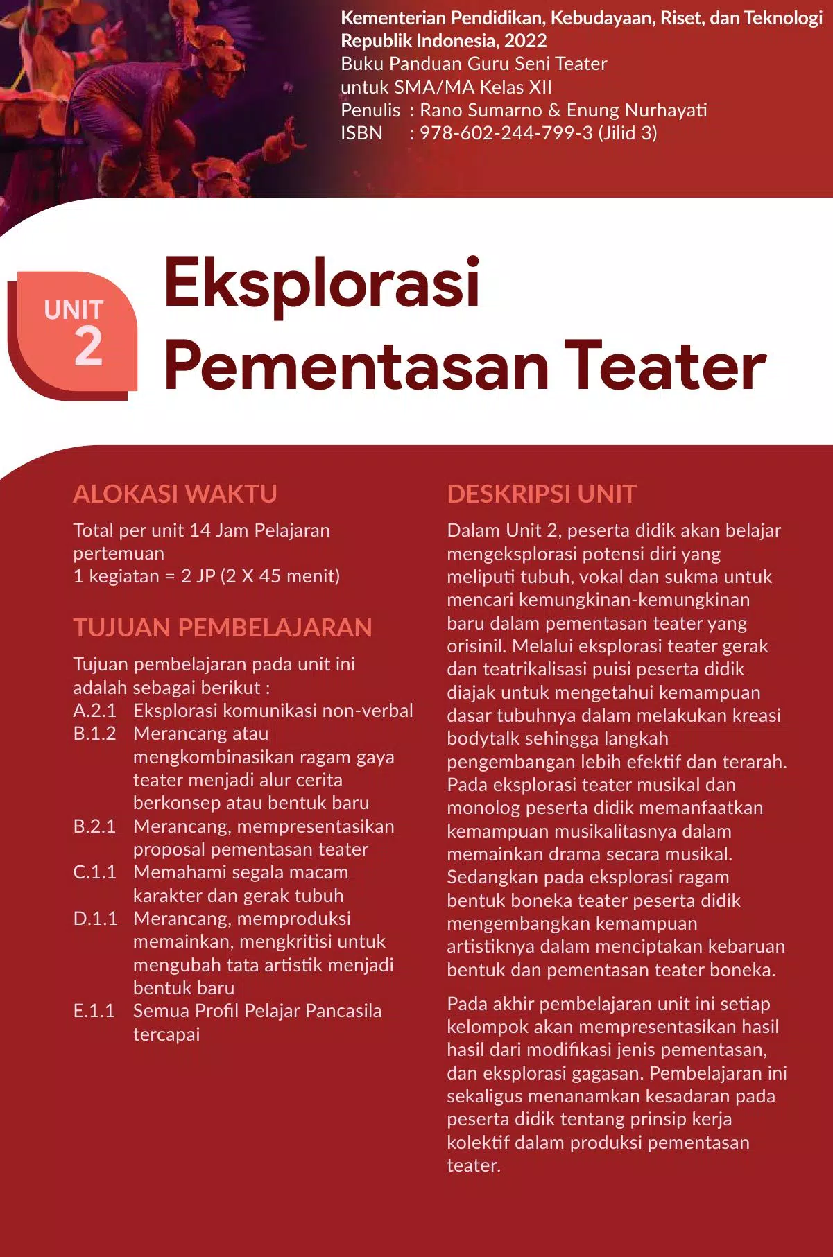 Ảnh chụp màn hình của Buku Seni Teater 12 Merdeka