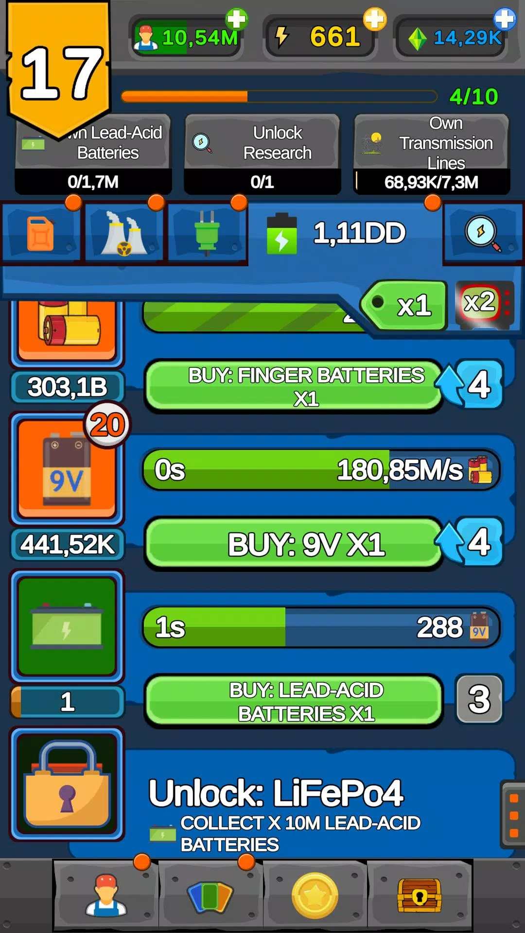Energy Idle Tycoon Screenshots