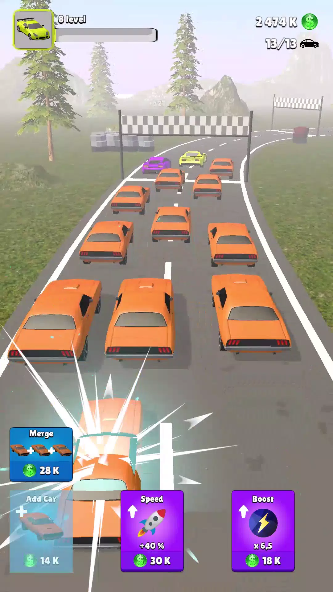 RaceCar Merge Screenshots