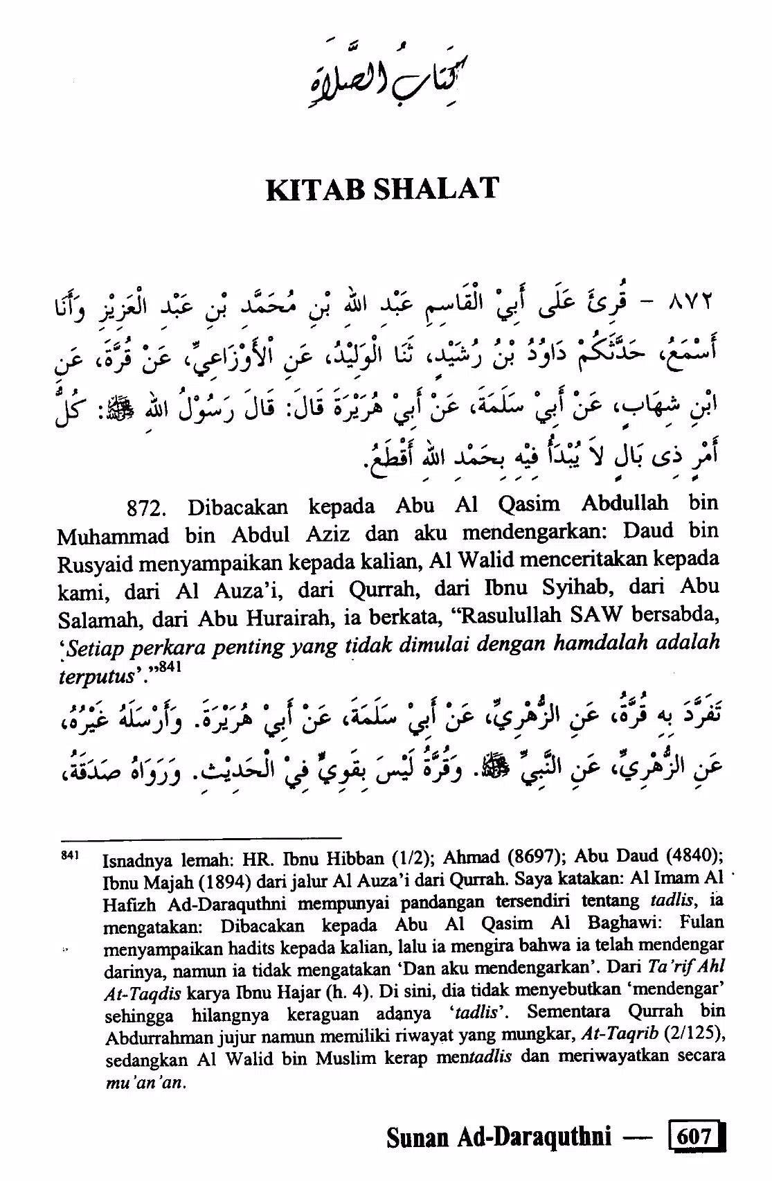 Sunan Ad-Daraquhtni - Hadits Screenshots