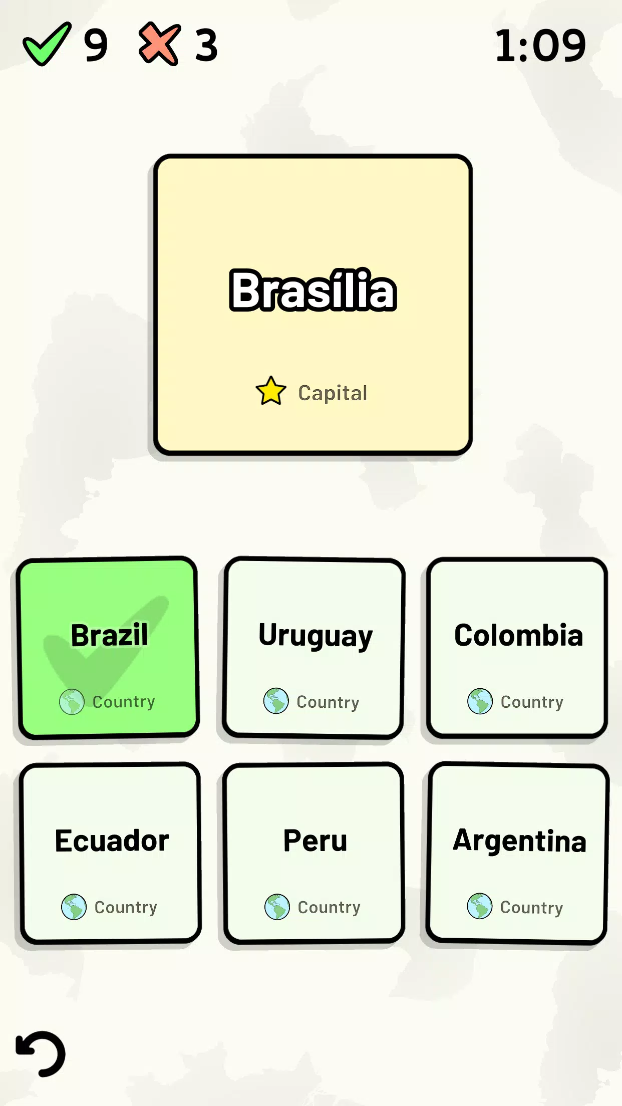 South American Countries Quiz Screenshots