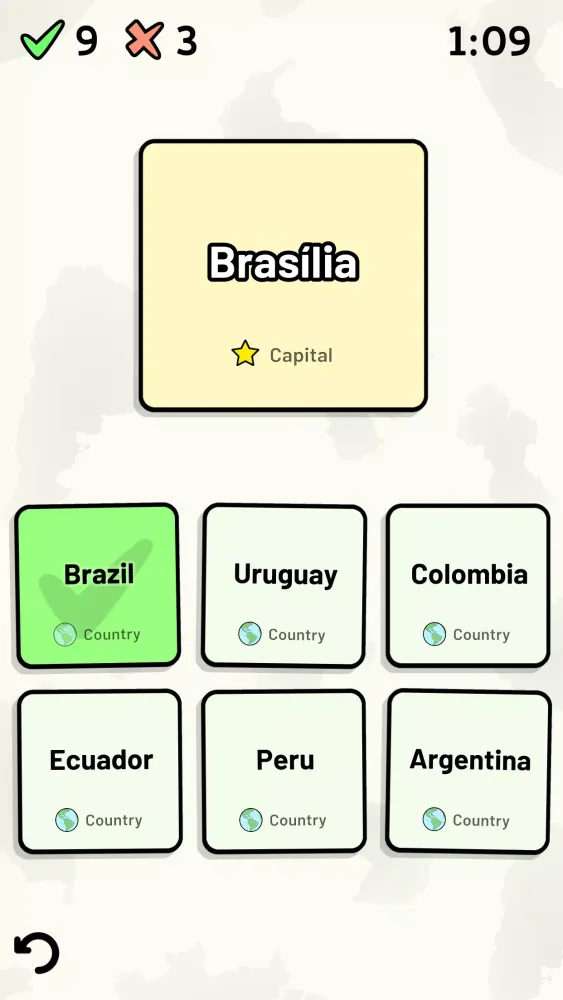 South American Countries Quiz Screenshots