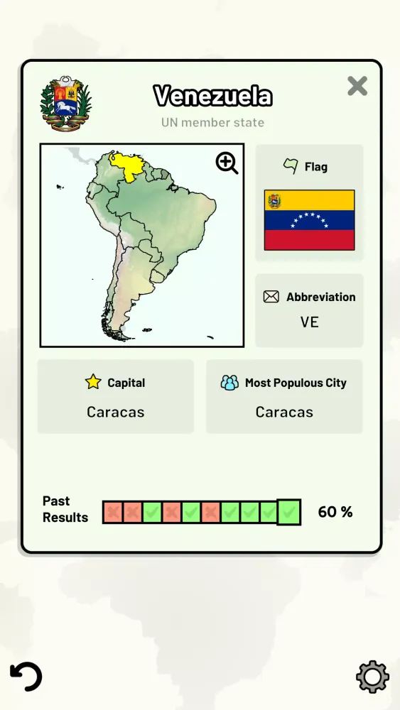 South American Countries Quiz Screenshots