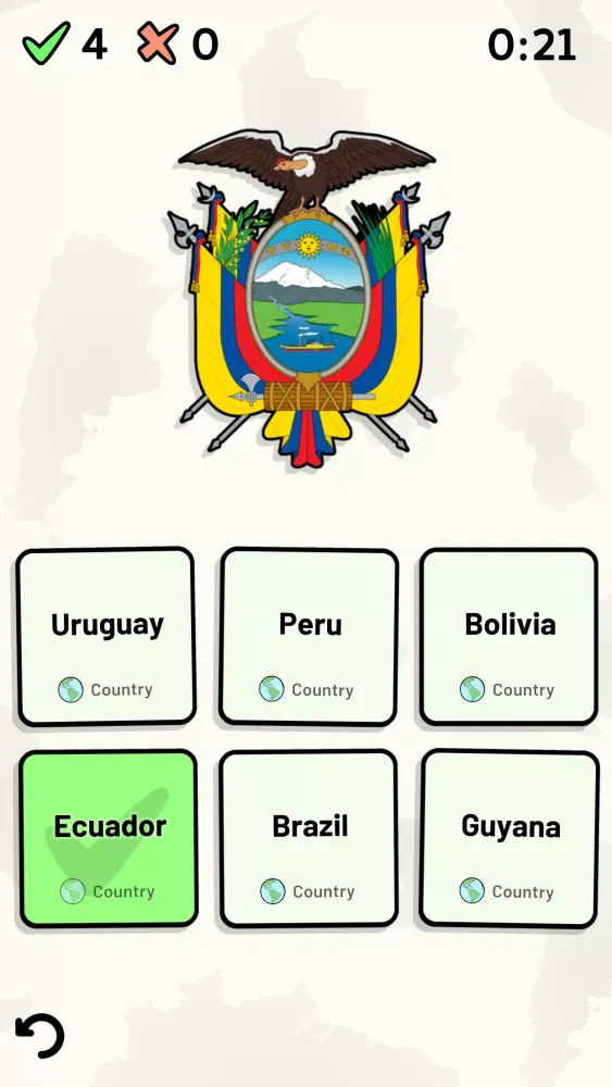 South American Countries Quiz Screenshots