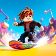 Obby Snowboard: Parkour Racing