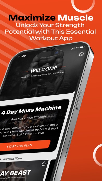 Muscle Building Workout Split Screenshots