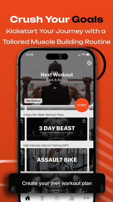 Muscle Building Workout Split Screenshots