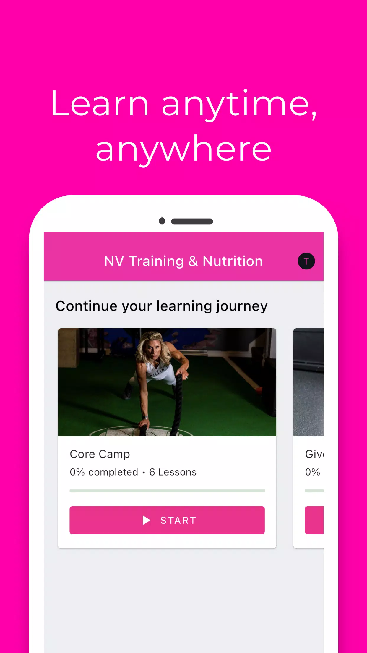 NV Training & Nutrition Screenshots