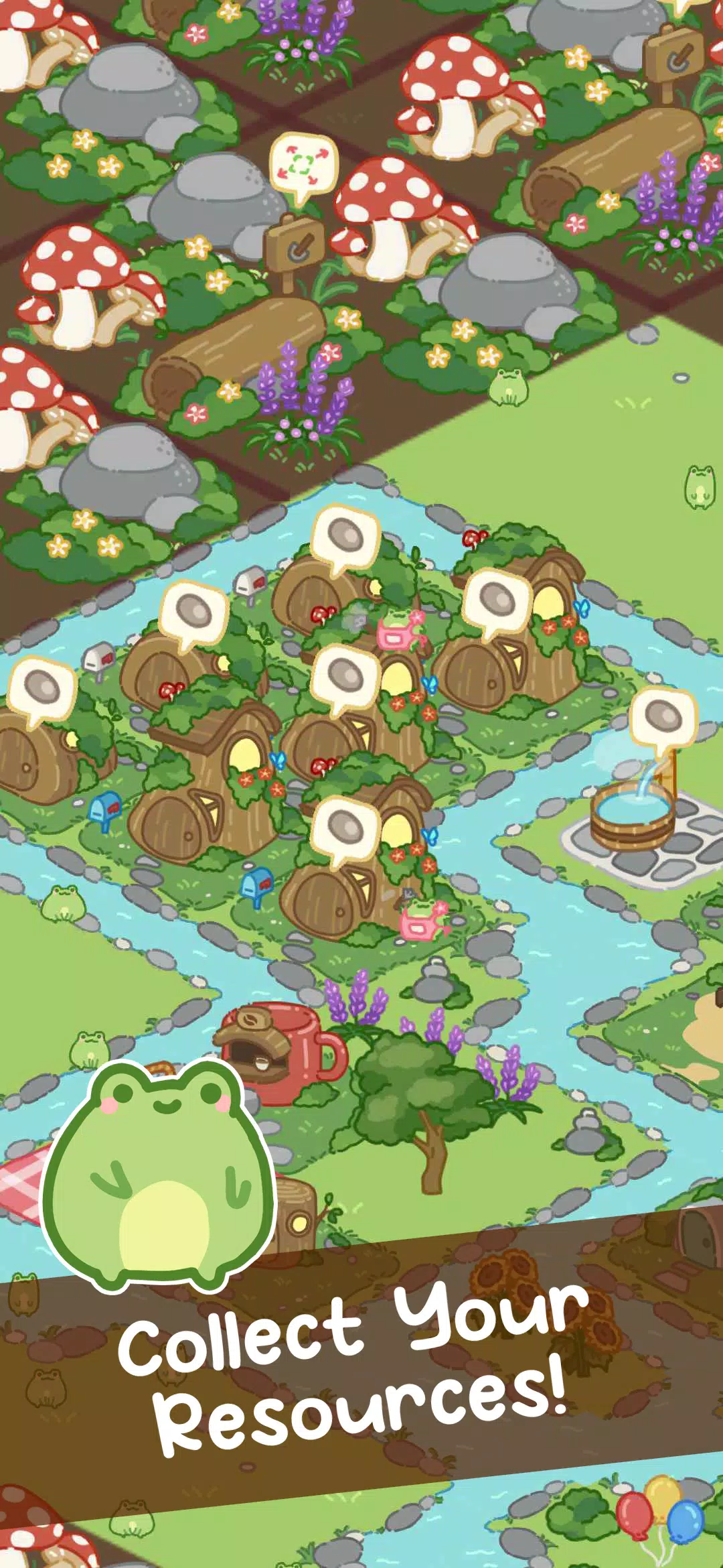 Frog Town - Cute Frog Game应用截图