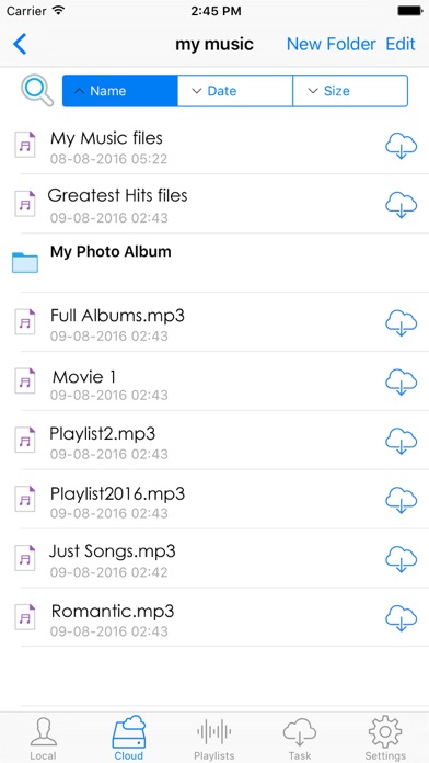 Скриншоты Free Mp3 music & video playlist creator and files manager for Dropbox