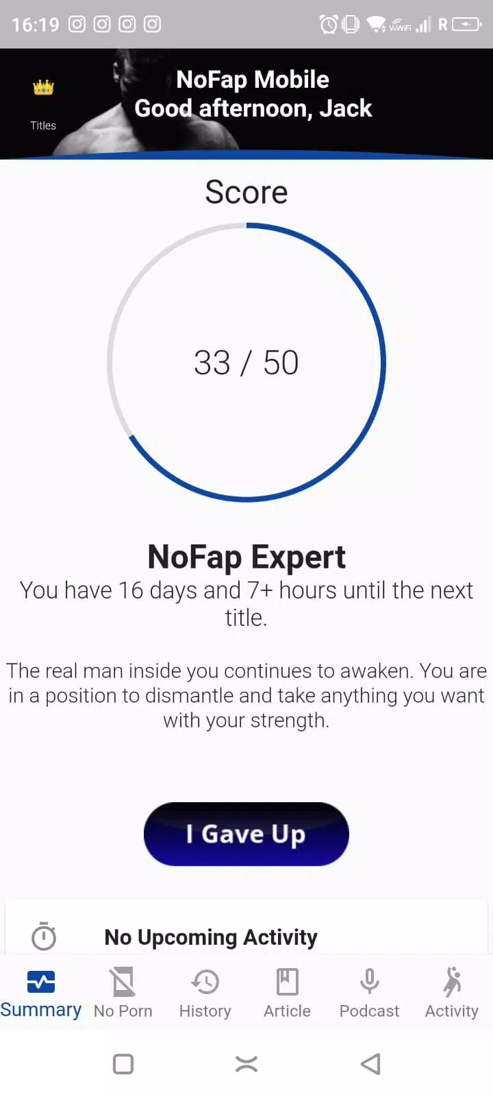 NoFap Global - Men's Health Screenshots