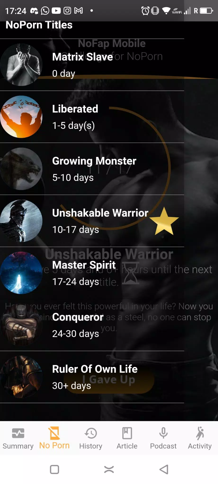 NoFap Global - Men's Health Screenshots