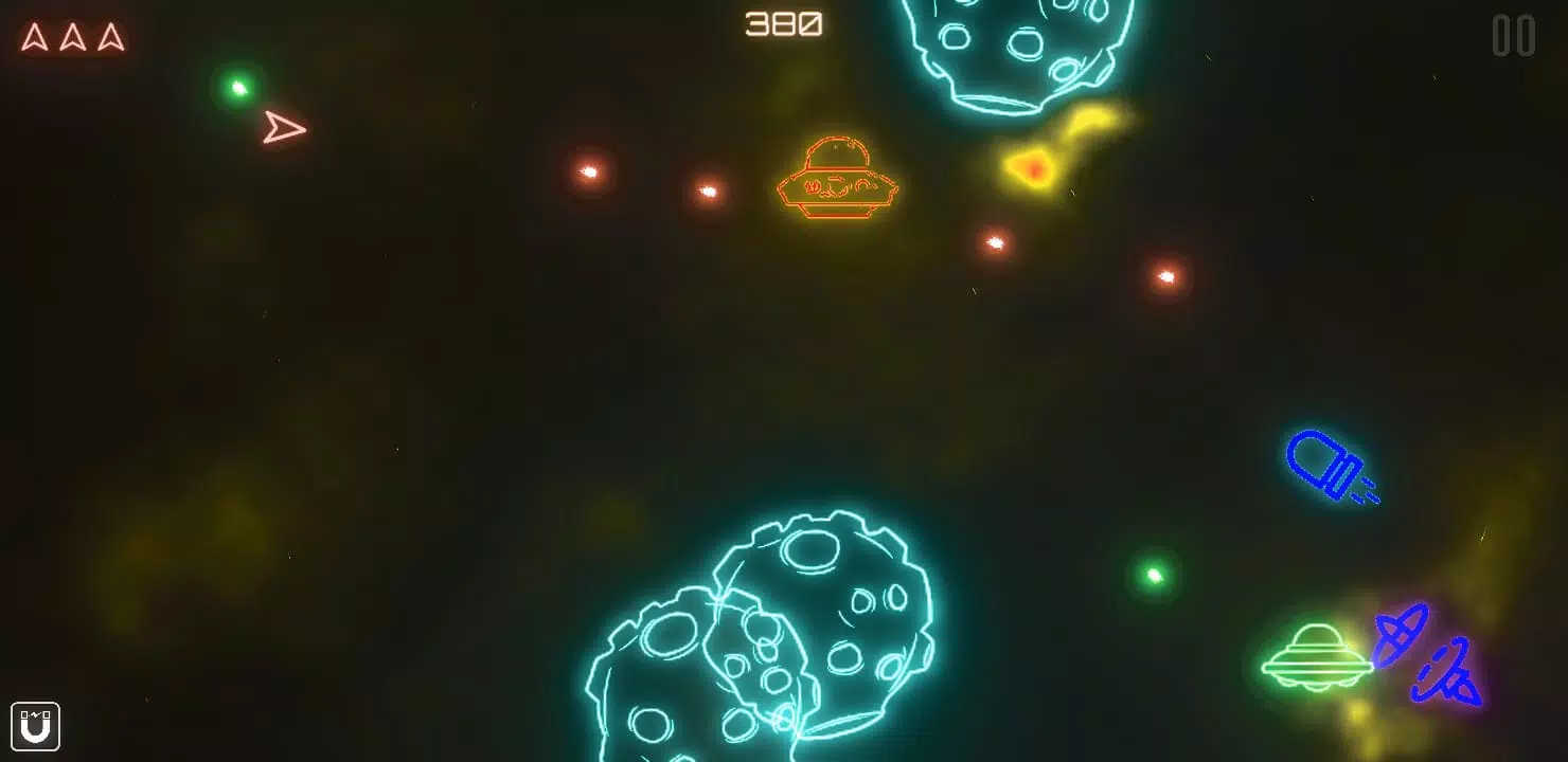 تصاویر Asteroids Neon