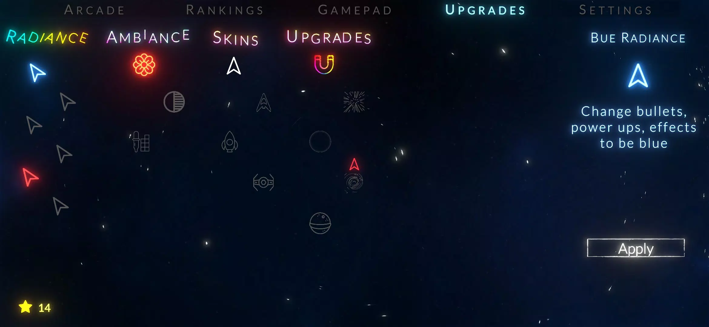 تصاویر Asteroids Neon
