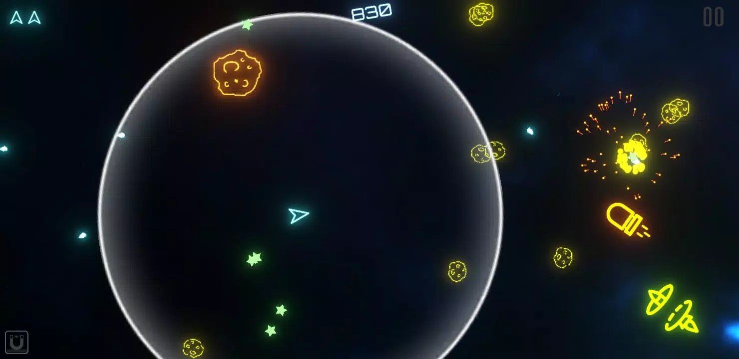 تصاویر Asteroids Neon