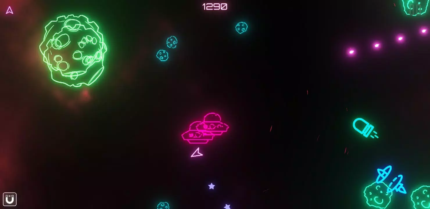 تصاویر Asteroids Neon