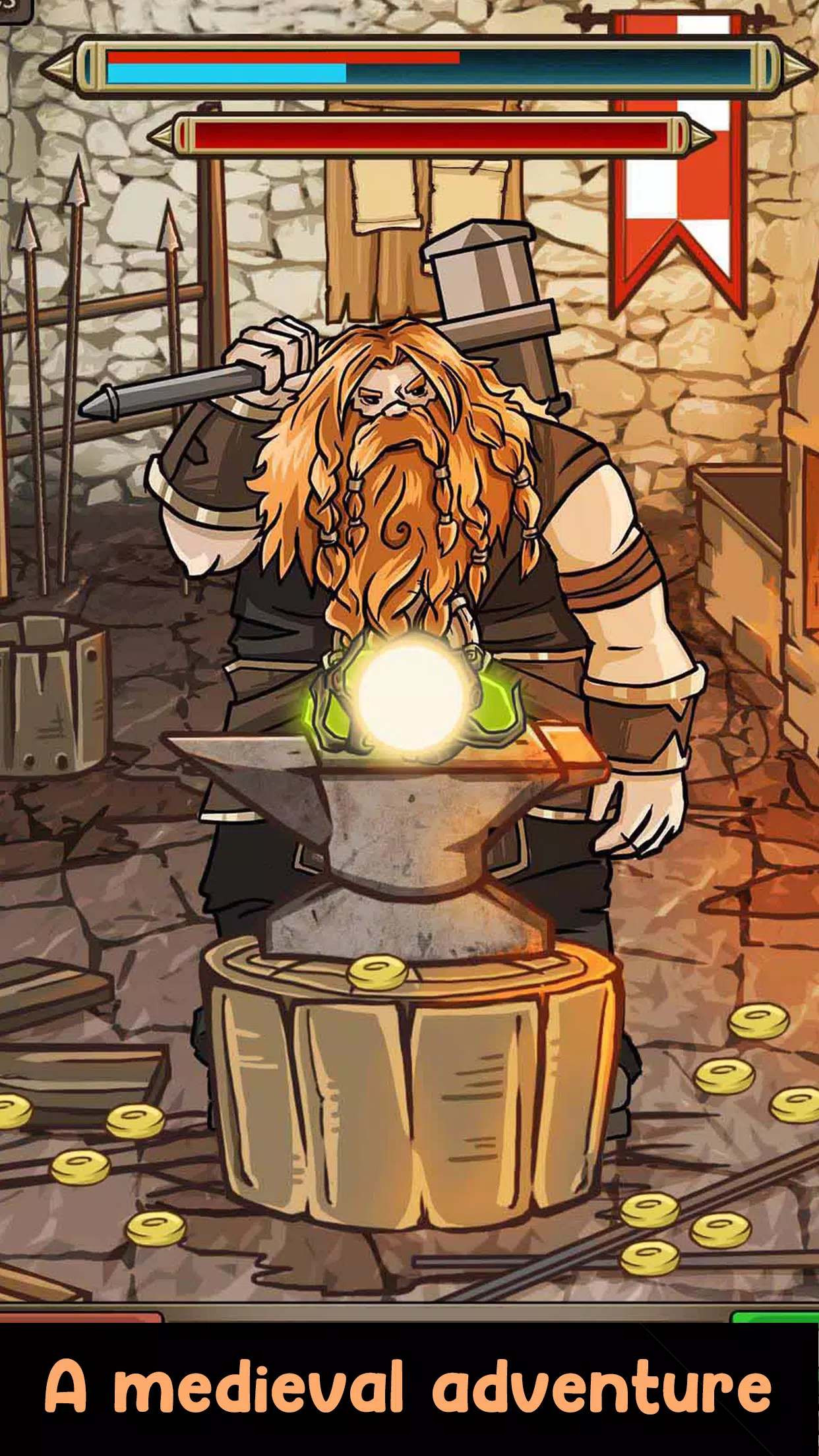 Medieval Clicker Blacksmith Screenshots