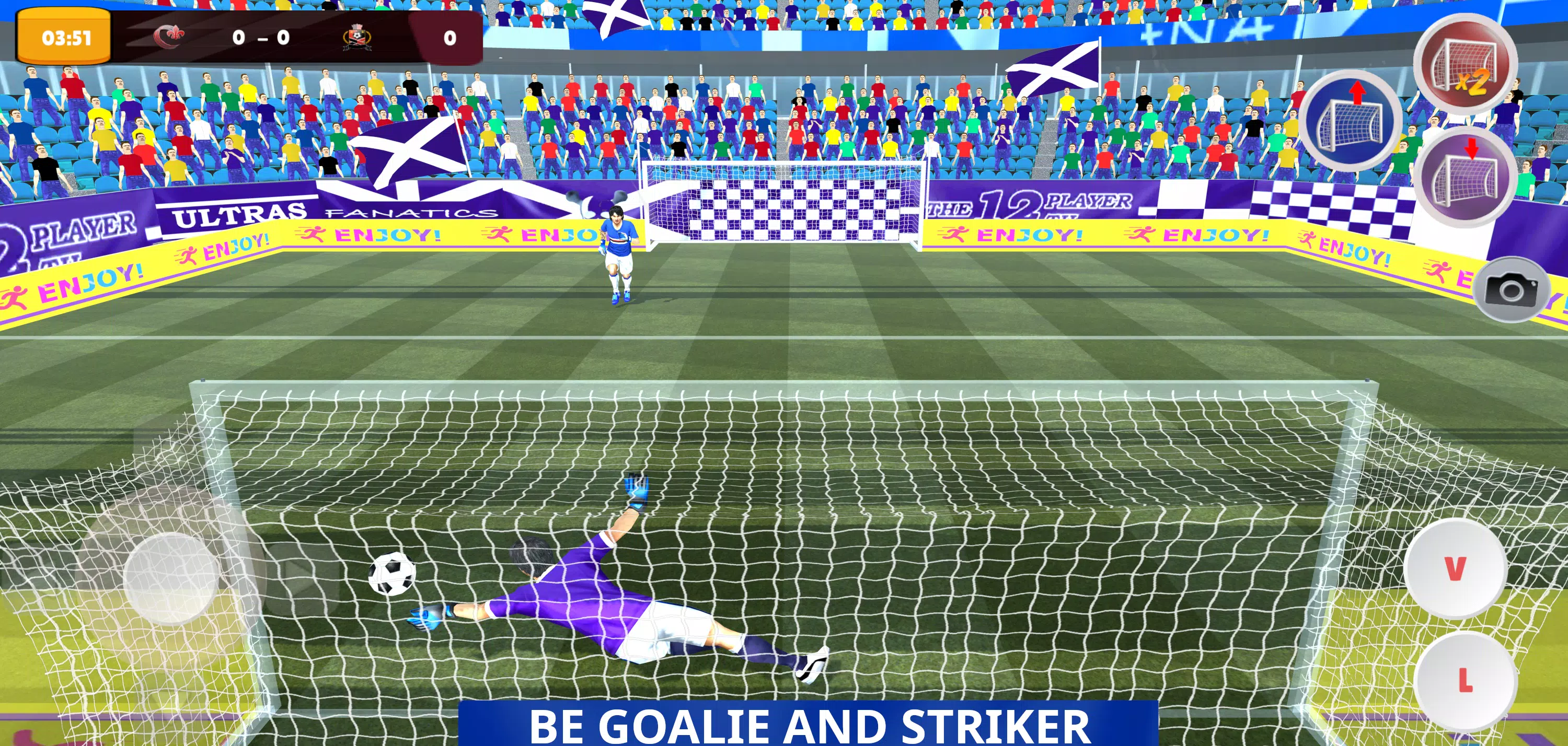 Goalie Wars Football Online應用截圖