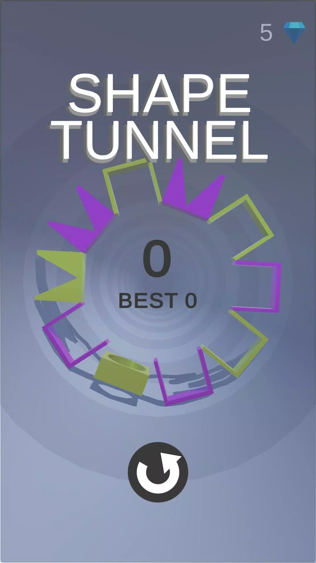 Shape Tunnel 3D Offline game应用截图