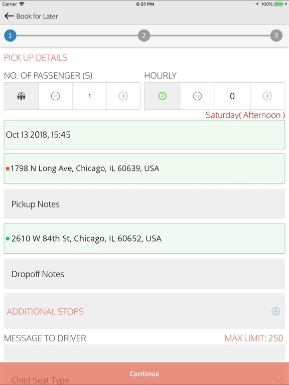 Platinum Transportation Group iPad Screenshots