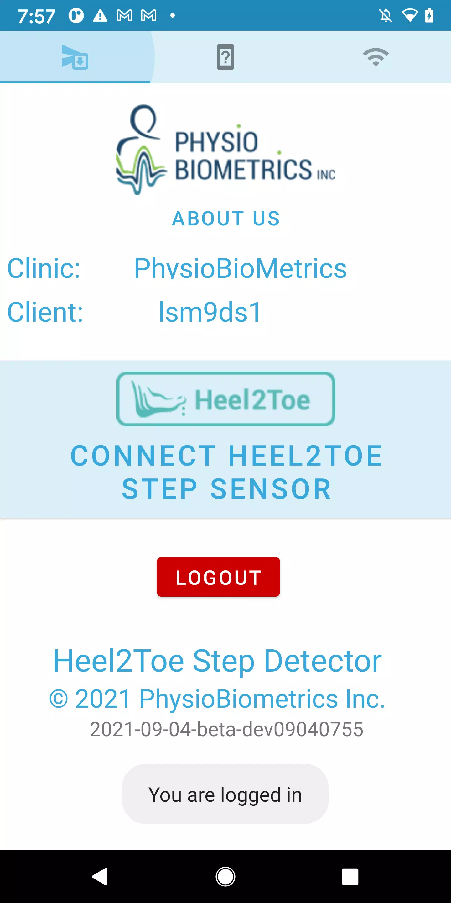 Heel2Toe Step Analyzer Screenshots