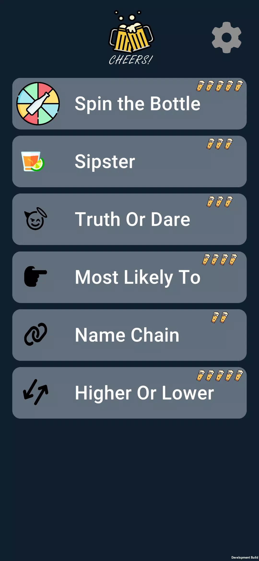 Cheers! Screenshots