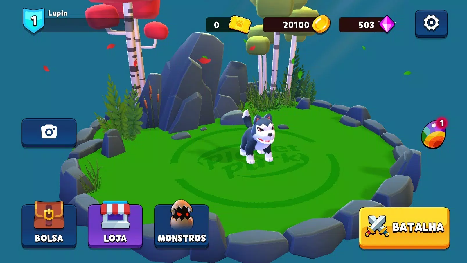 Tangkapan skrin Planet Park Battle